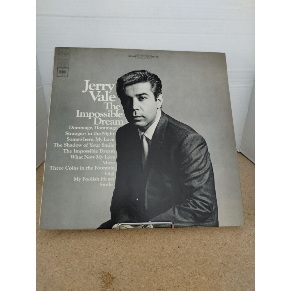 Jerry Vale The Impossible Dream 1966 CS-9383 Vinyl 12''